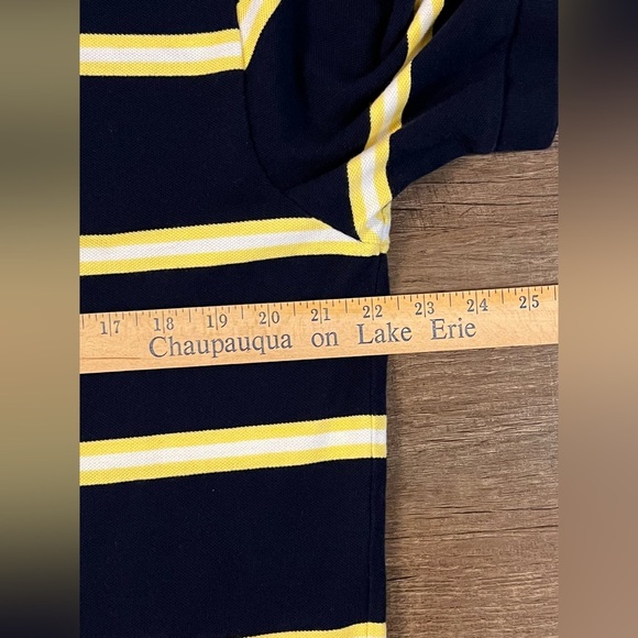 VTG Polo Ralph Lauren Shirt Mens L Pony Logo High Low Hem Preppy Y2K 2000s C25 - Picture 6 of 6